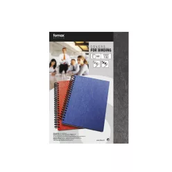   Hátlap, A4, 250 g. matt bőrhatású 100 db/csomag, Fornax, fekete