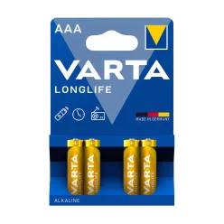 Elem AAA mikro LR03 Longlife 4 db/csomag, Varta