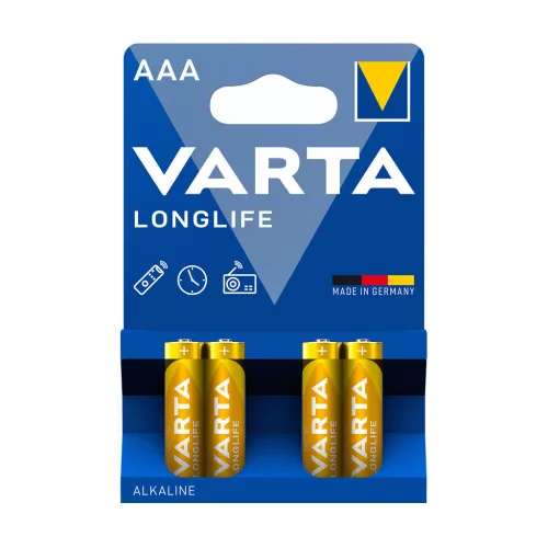 Elem AAA mikro LR03 Longlife 4 db/csomag, Varta