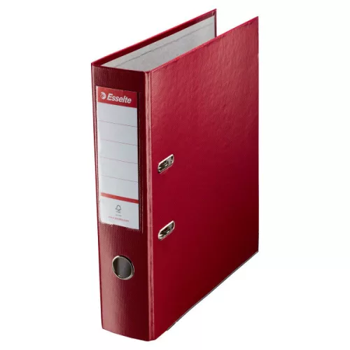 Iratrendező A4, 7,5cm, élvédő sínnel, 11276 Esselte Economy bordó