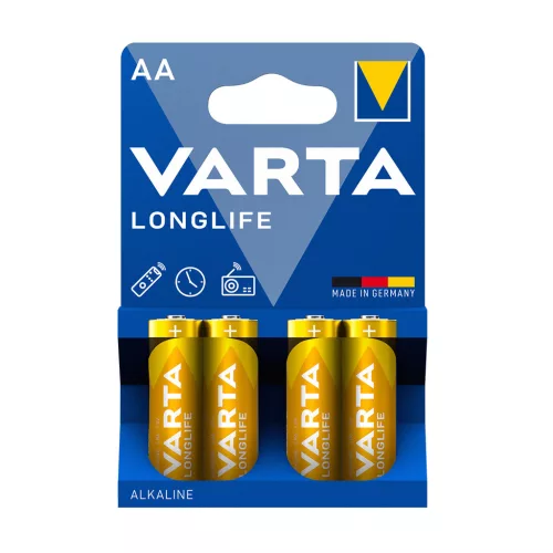 Elem AA ceruza LR06 Longlife 4 db/csomag, Varta