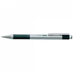 Golyóstoll 0,7mm, zöld test, Zebra F-301, írásszín kék