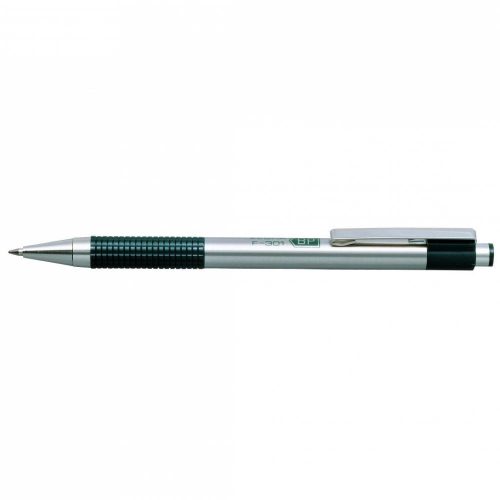 Golyóstoll 0,7mm, zöld test, Zebra F-301, írásszín kék