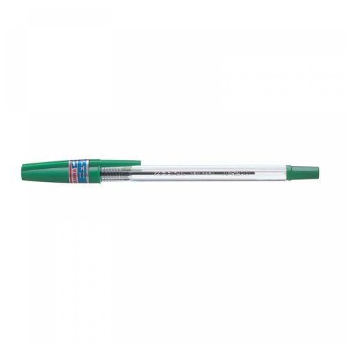 Golyóstoll 0,7mm, kupakos, N5200 Zebra, írásszín zöld