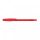 Golyóstoll 0,5mm, kupakos, H-8000 Zebra, írásszín piros
