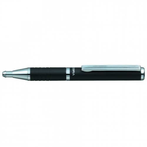 Golyóstoll metál fekete test, Zebra SLF1, írásszín kék