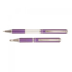 Golyóstoll metál lila test, Zebra SLF1, írásszín kék