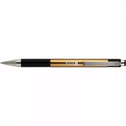   Golyóstoll 0,7mm, metál pezsgő test, Zebra F-301A, írásszín kék