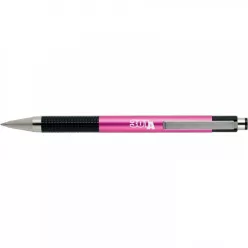   Golyóstoll 0,7mm, metál pink test, Zebra F-301A, írásszín kék