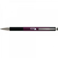   Golyóstoll 0,7mm, metál mályva test, Zebra F-301A, írásszín kék