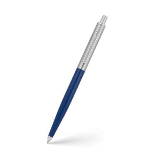 Golyóstoll nyomógombos 0,7mm, dobozban kék test, Zebra 901, írásszín kék