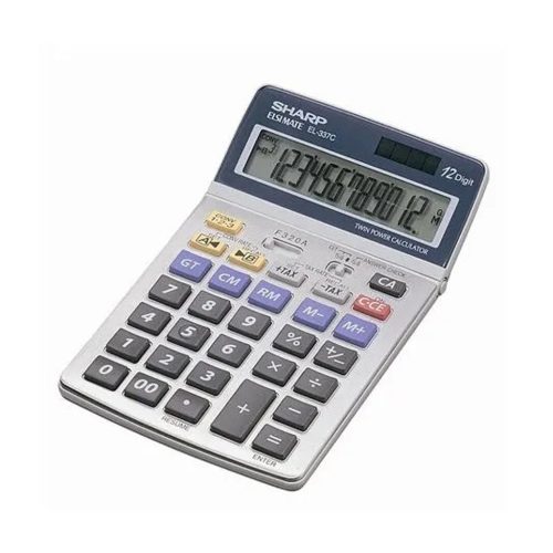 Számológép asztali 12 számjegyes Sharp EL337C