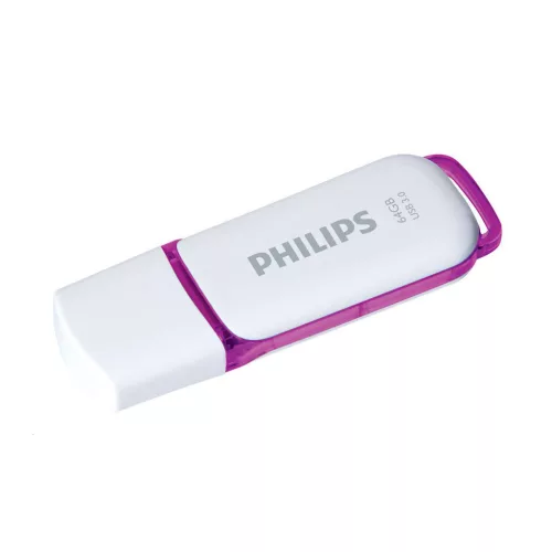 Pendrive USB 3.0 64Gb. Snow Edition Philips fehér-lila