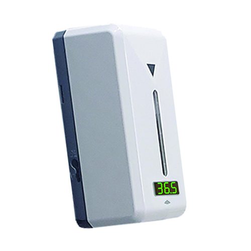 Adagoló állomás kézfertőtlenítőhöz, szenzoros, testhőmérséklet mérővel