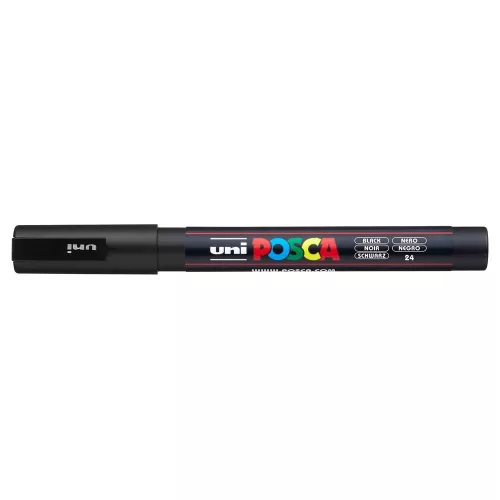 Dekormarker 0,9-1,3mm, Uni Posca PC-3M fekete