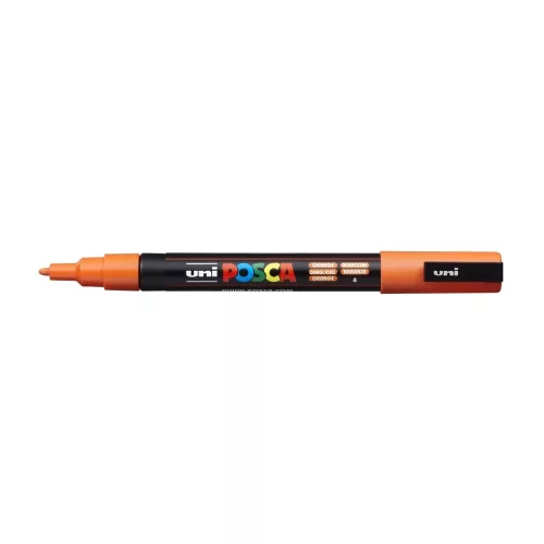 Dekormarker 0,9-1,3mm, Uni Posca PC-3M narancs