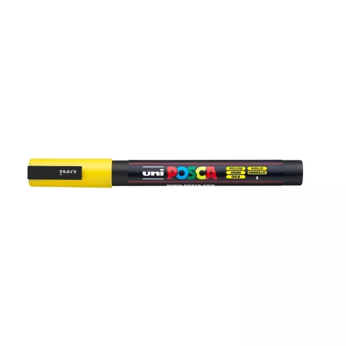 Dekormarker 0,9-1,3mm, Uni Posca PC-3M sárga