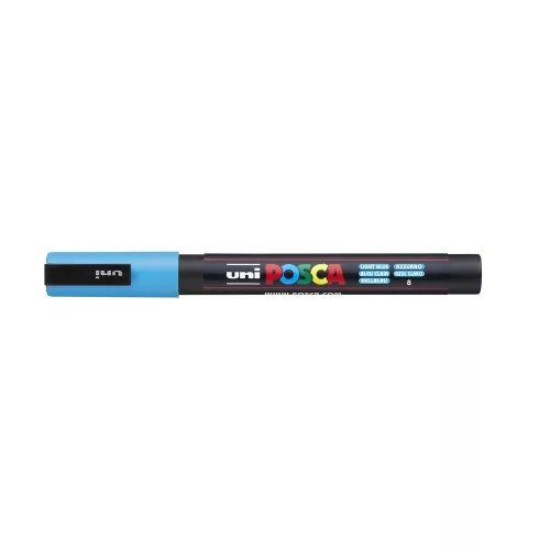 Dekormarker 0,9-1,3mm, Uni Posca PC-3M világoskék