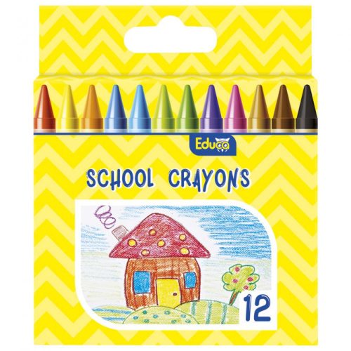 Zsírkréta készlet, Educa, 12 klf. szín