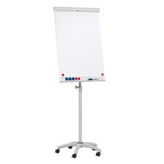   Flipchart tábla mobil 68x105cm, mágneses 5 görgős gurítható ValueLine Franken