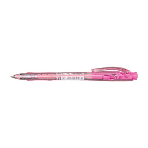 Golyóstoll 0,38mm, F Stabilo Liner 308/56, írásszín pink