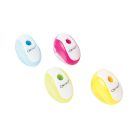 Hegyező 1 lyukú műanyag, tartályos Connect különféle színek