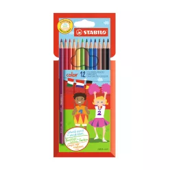 Színes ceruza készlet, Stabilo 1912/77-11, 12 klf. szín