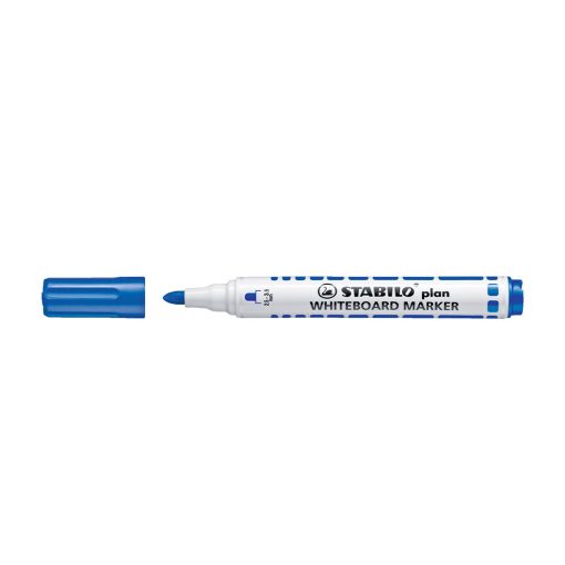 Táblamarker 2,5-3,5mm, kerek hegyű, Stabilo Plan 641/41 kék