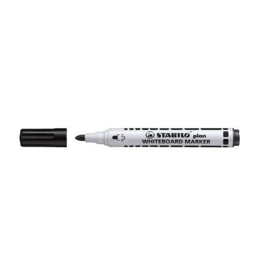 Táblamarker 2,5-3,5mm, kerek hegyű, Stabilo Plan 641/46 fekete