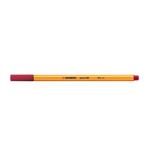 Rostirón, tűfilc 0,4mm, STABILO Point 88 karmazsinvörös