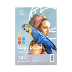   Másolópapír, színes, vegyes színek A4, 80g Bluering® 5x20 ív/csomag, intenzív színes