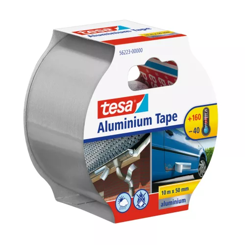 Ragasztószalag, 50mmx10m alumínium Tesa