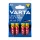 Elem AA ceruza LR06 Longlife Max Power 4 db/csomag, Varta