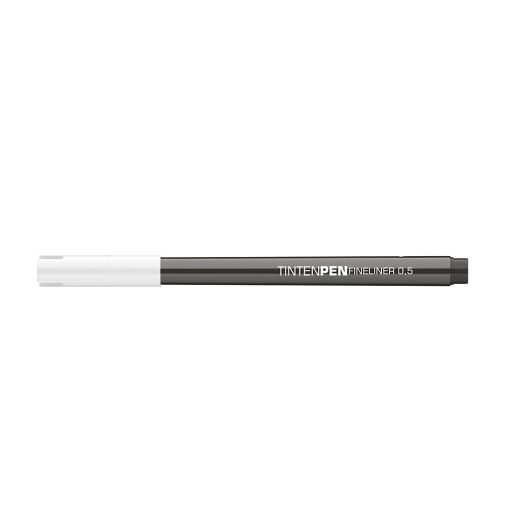Rostirón, tűfilc vízbázisú, 0,5mm, kerek test, Tinten Pen Ico fekete