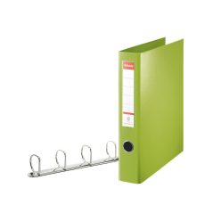   Gyűrűskönyv A4, Maxi 6cm, 4 gyűrű, D alakú, PP Esselte Jumbo Vivida zöld