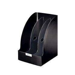   Iratpapucs 20,5cm, műanyag, elválasztókkal Leitz Plus Jumbo fekete