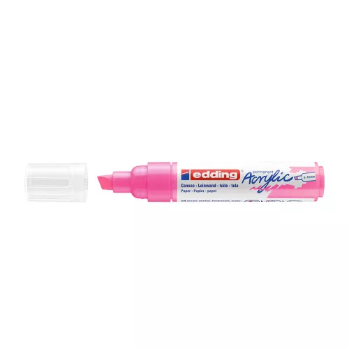 Akril marker 5-10mm, Edding 5000 neon rózsaszín