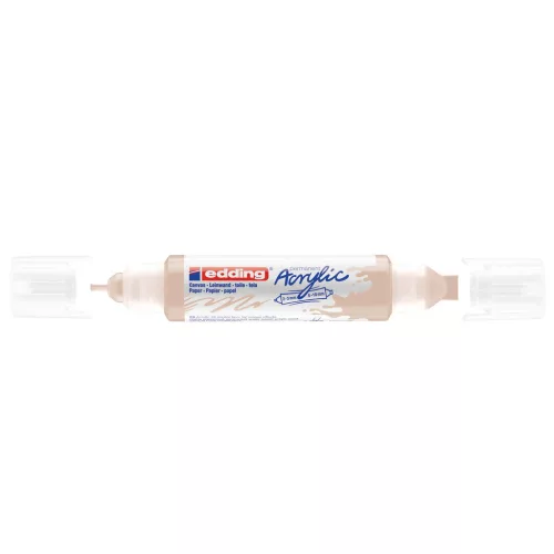 Akril marker 2-3mm, és 5-10mm, 3D kétvégű Edding 5400 bézs