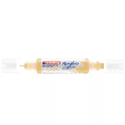   Akril marker 2-3mm, és 5-10mm, 3D kétvégű Edding 5400 pasztell citromsárga