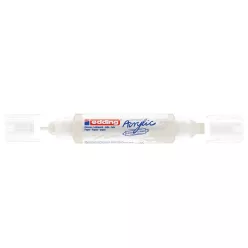   Akril marker 2-3mm, és 5-10mm, 3D kétvégű Edding 5400 fehér