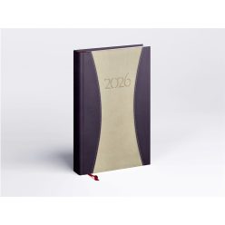   Határidőnapló Prémium A B/5, heti krémszínű lapokkal drapp Realsystem 2026.