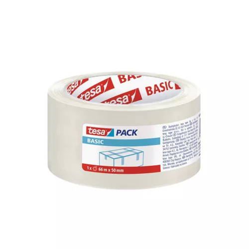 Ragasztószalag 50mmx66m átlátszó Basic Tesa