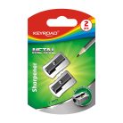 Hegyező 1 lyukú fém 2 db/bliszter Keyroad Metal