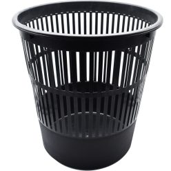   Papírkosár 16l, műanyag rácsos 315x305mm, Bluering® fekete