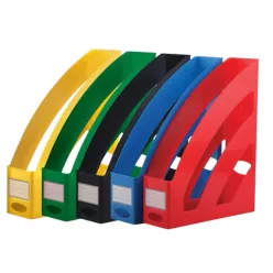 Iratpapucs 8cm, műanyag, 80x327x253mm, Bluering®, zöld
