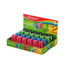   Hegyező 1 lyukú tartályos 24 db/display Keyroad Cup Sharpy vegyes színek