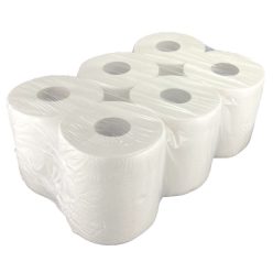   Kéztörlő 2 rétegű tekercses átmérő: 19 cm 100% cellulóz 6 tekercs/karton Millena hófehér