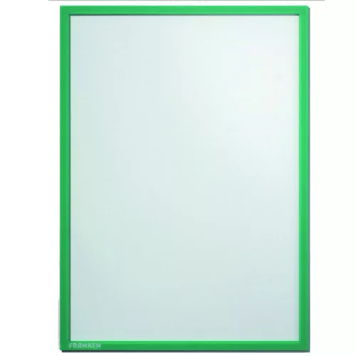 Infókeret A4, mágneses ITSA4M 02 Franken zöld