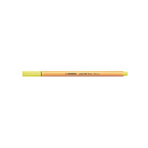 Rostirón, tűfilc 0,4mm, STABILO Point 88 neon sárga