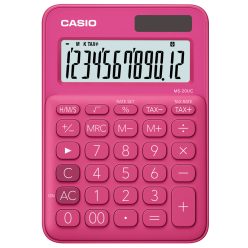   Számológép asztali 12 digit nagy kijelző Casio MS 20 UC magenta